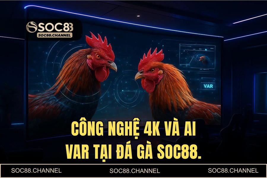 Công nghệ truyền hình trực tiếp 4K và hệ thống AI VAR giám sát trận đấu tại SOC88