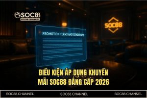 Điều kiện áp dụng khuyến mãi SOC88: Hướng dẫn săn 100% thưởng nạp & Giftcode 2026