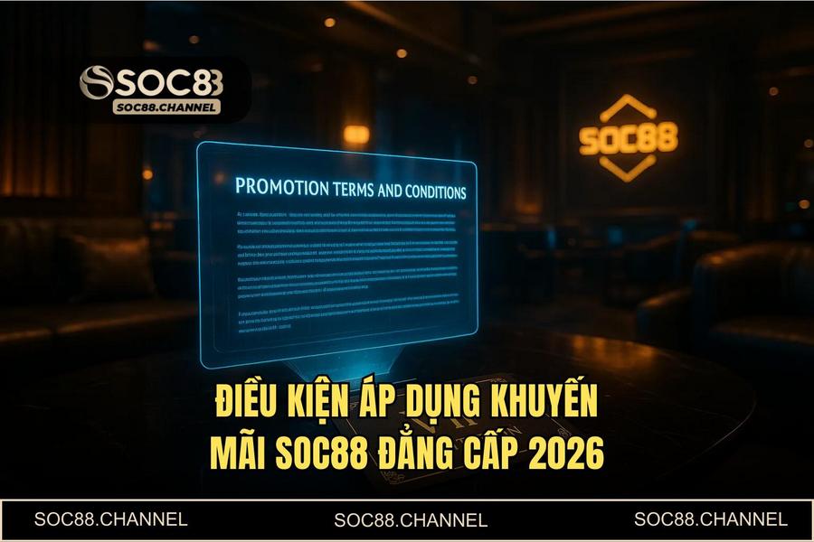 Điều kiện áp dụng khuyến mãi SOC88: Hướng dẫn săn 100% thưởng nạp & Giftcode 2026